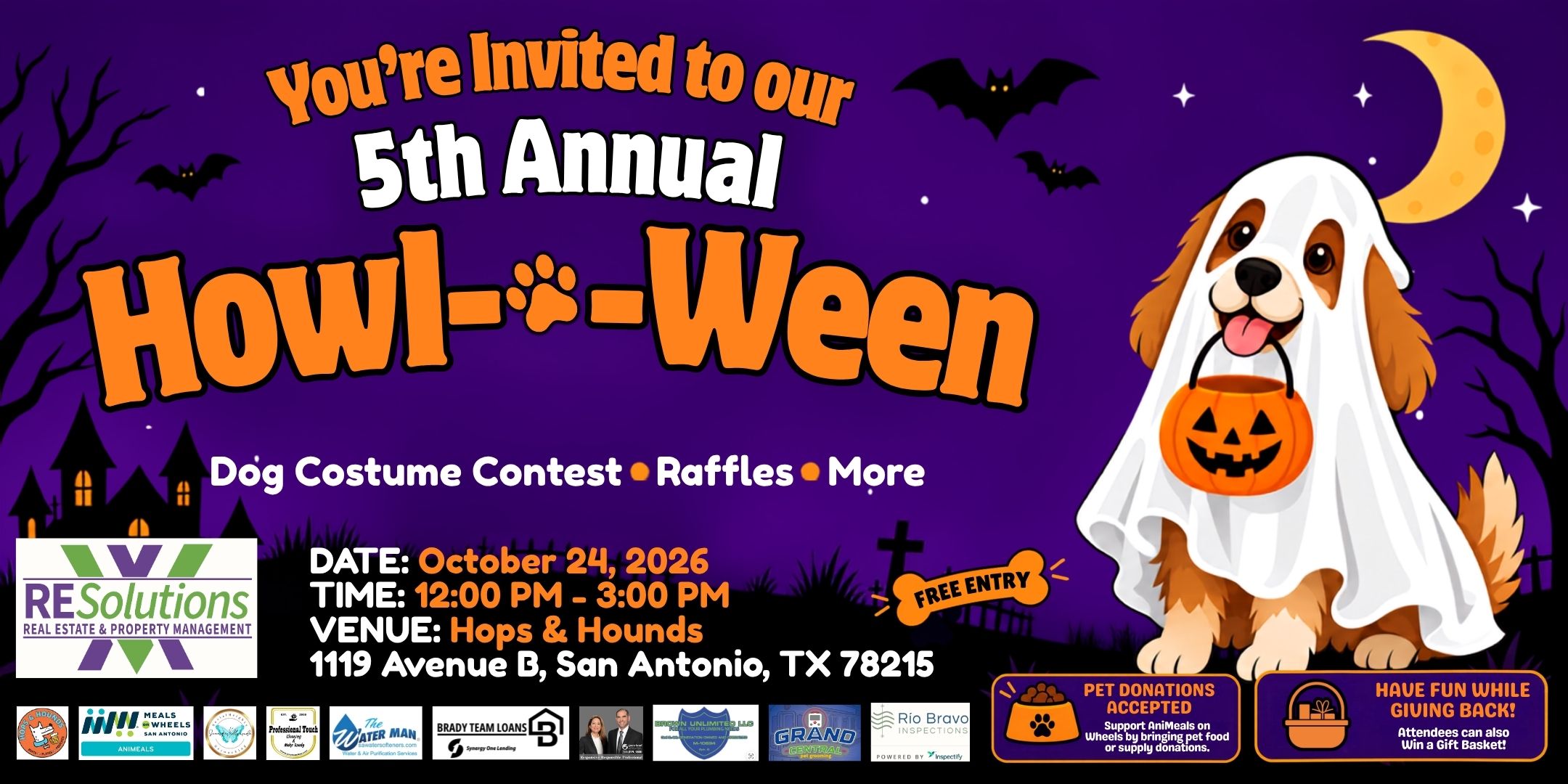 5th Annual Howl-o-ween Event & Dog Costume Contest | RE Solutions XV
